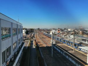 結城駅からの風景