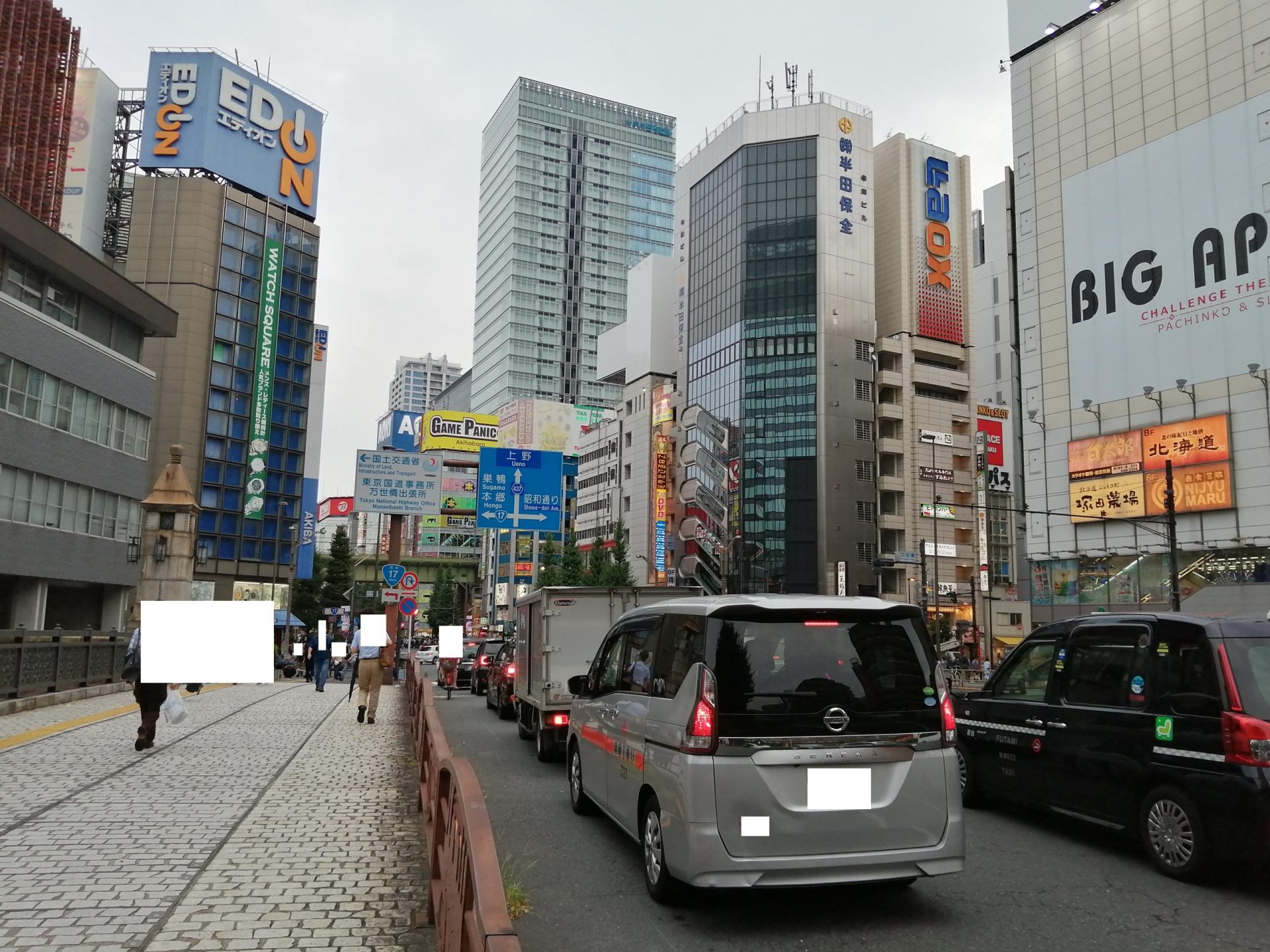 秋葉原駅周辺でのペーパードライバー講習編 15 万世橋は混雑 scaled