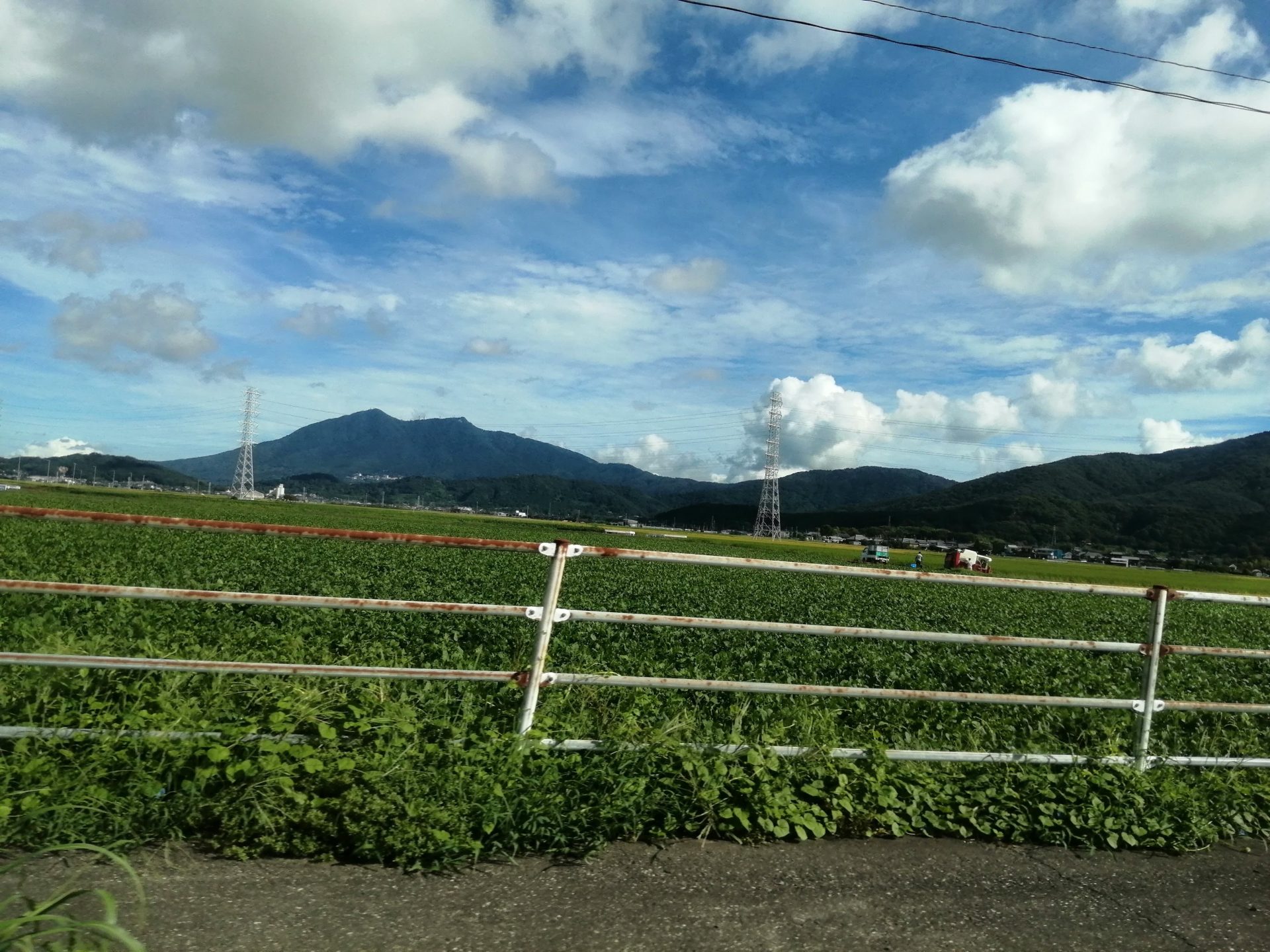 筑波山(タクシーの車窓から)