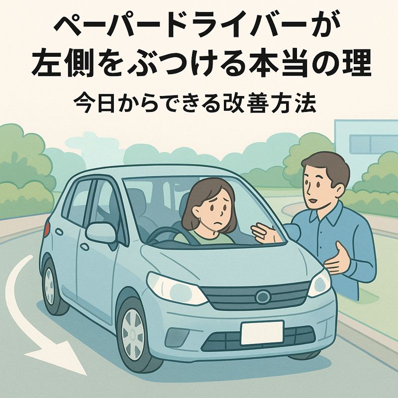 ペーパードライバーが左側をぶつける理由
