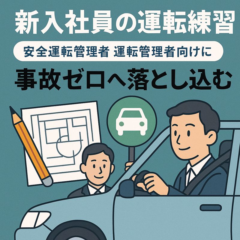 新入社員の運転練習