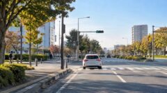 paper driver autumn intersection safety 20261006