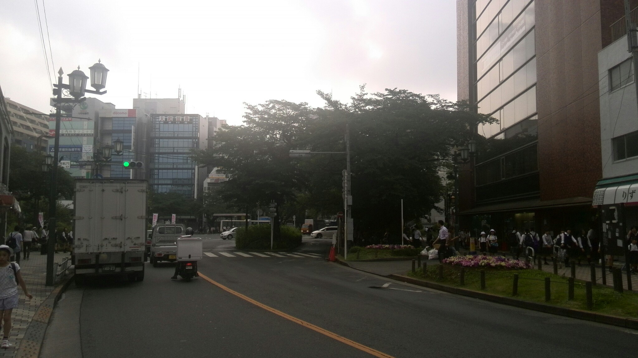 見通しの良い道路区間