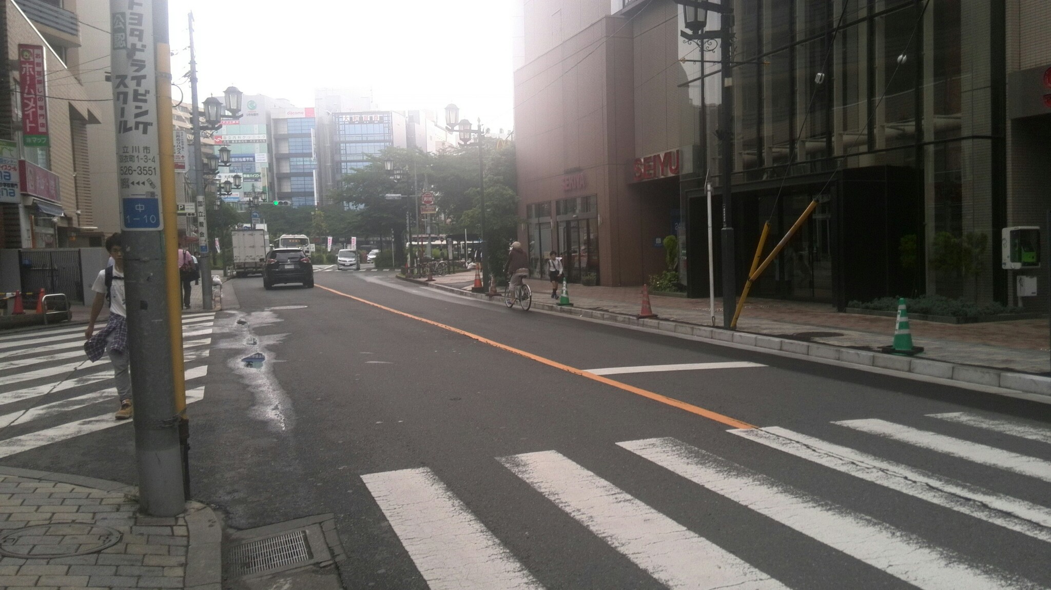 横断歩道周辺の見通し