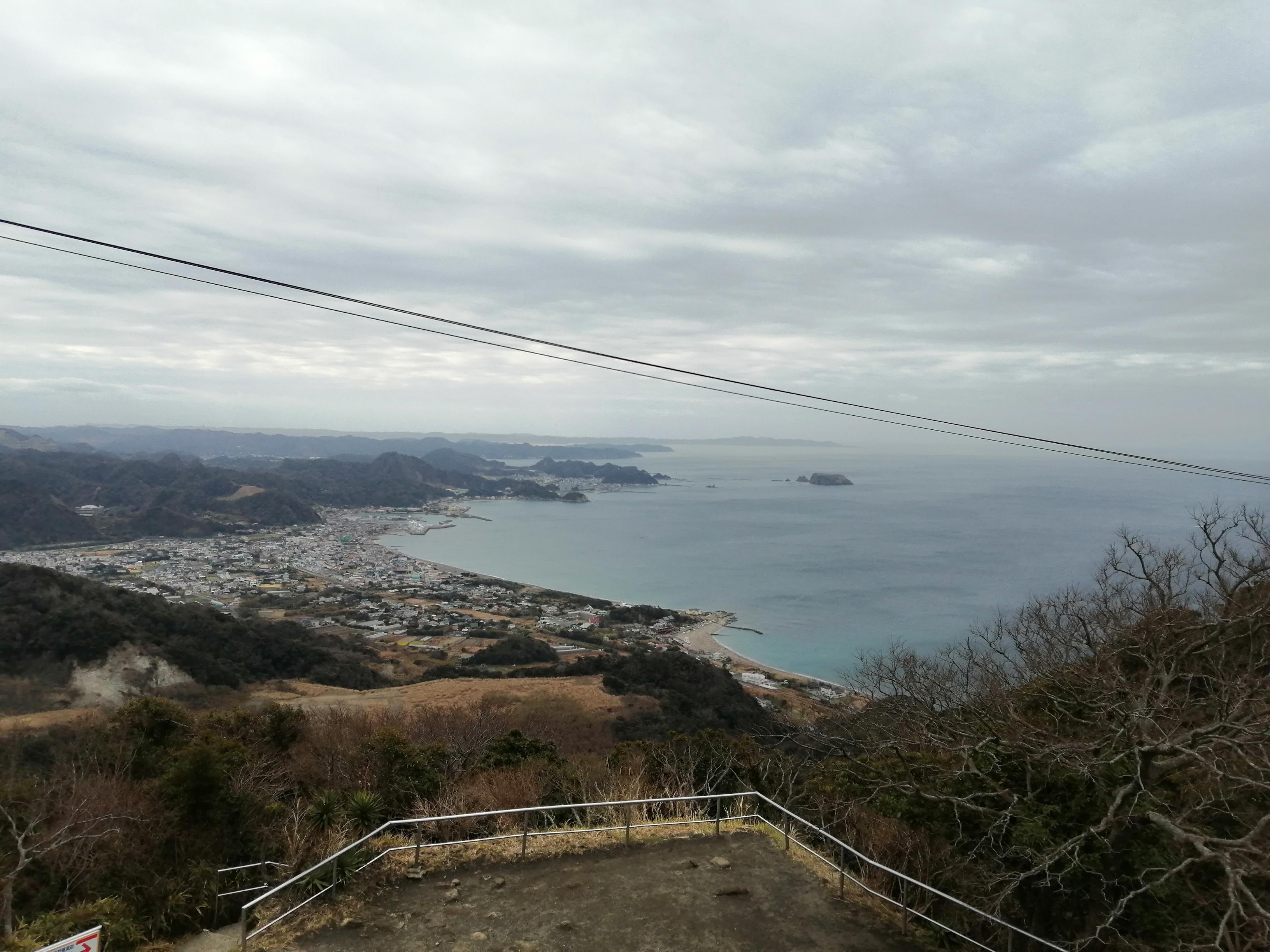 道沿いからの眺望