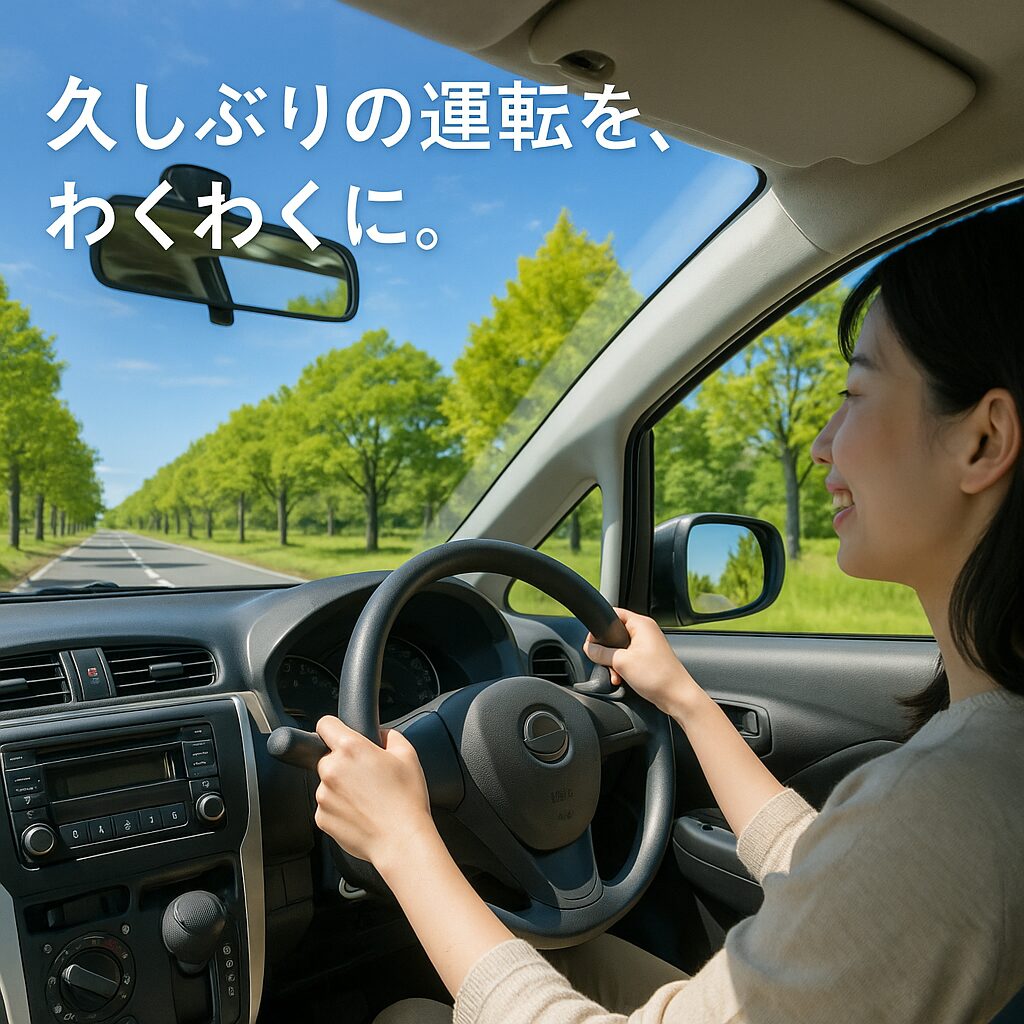 久しぶりの運転を、わくわくに.jpg