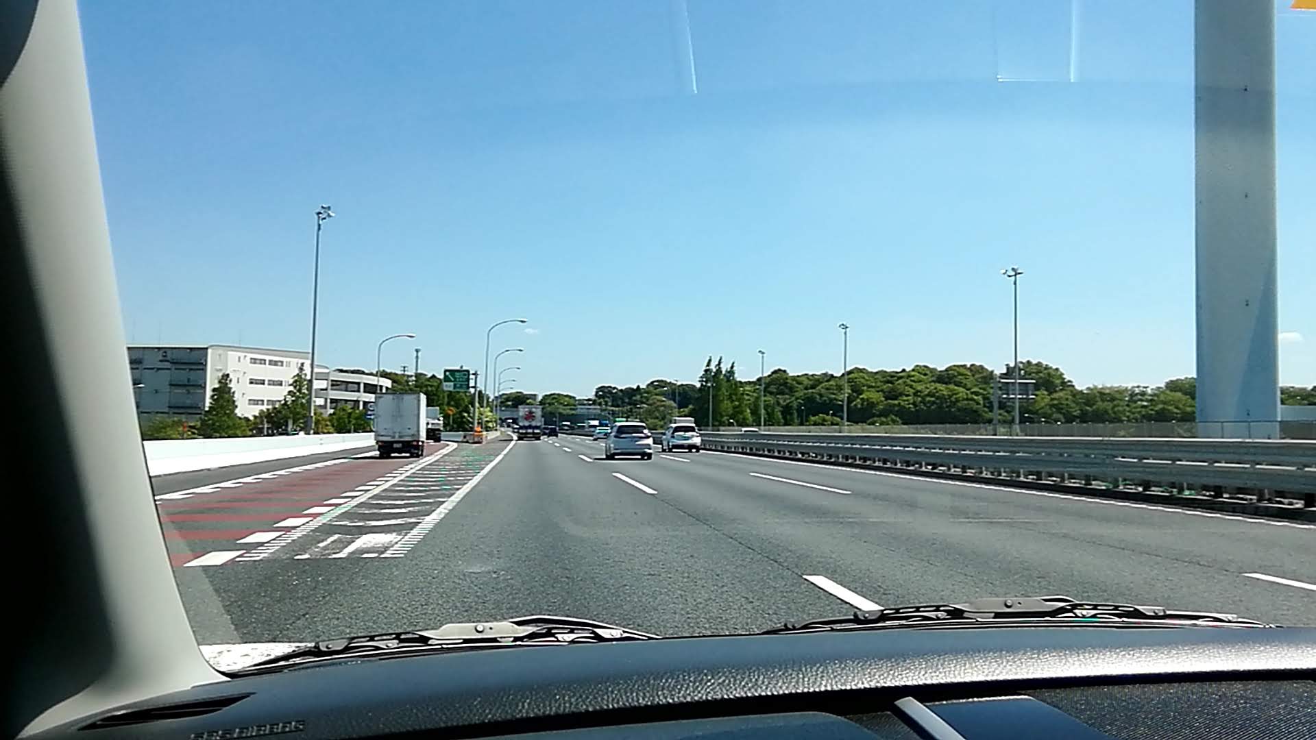 交通量少ない直線区間