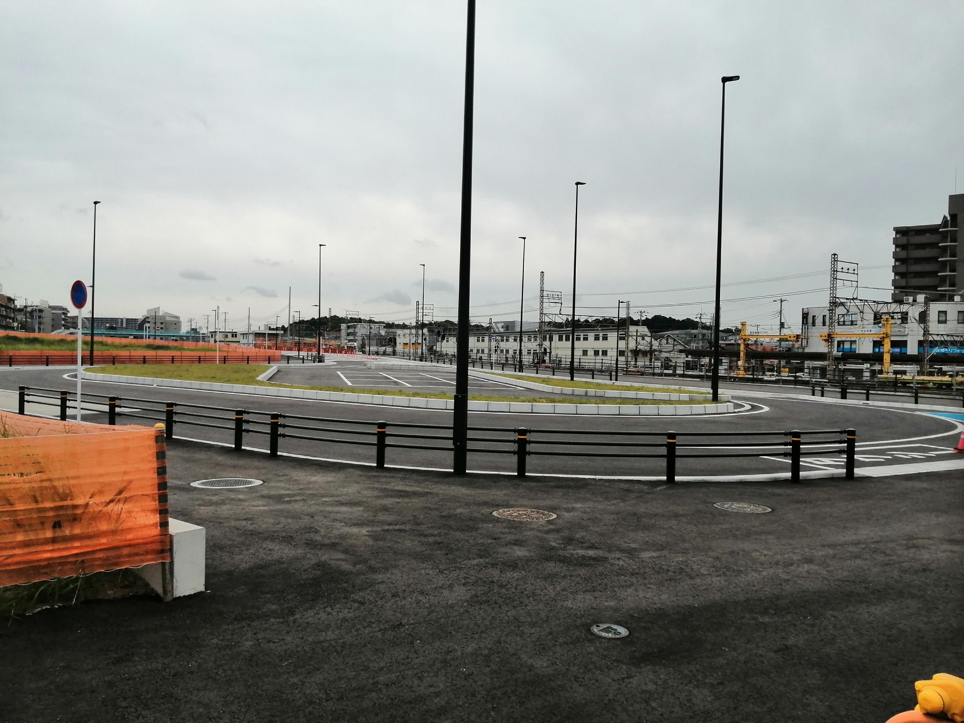 立入禁止措置が施された道路エリア