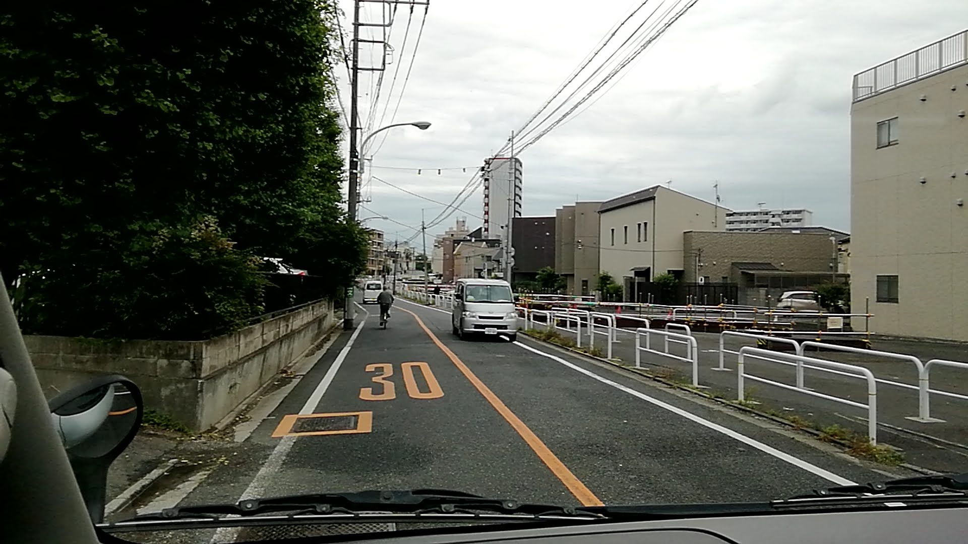 見通しのよい道路