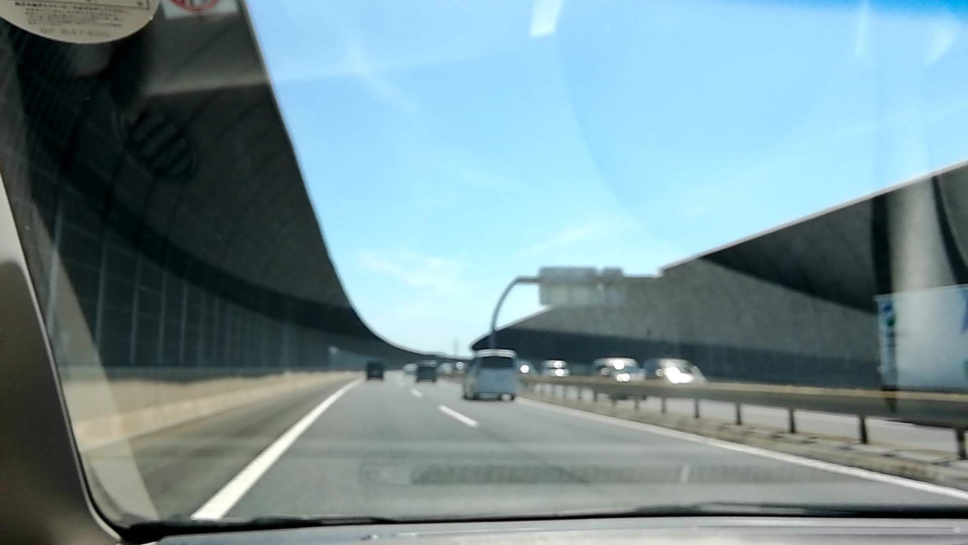 見通しの良い走行区間