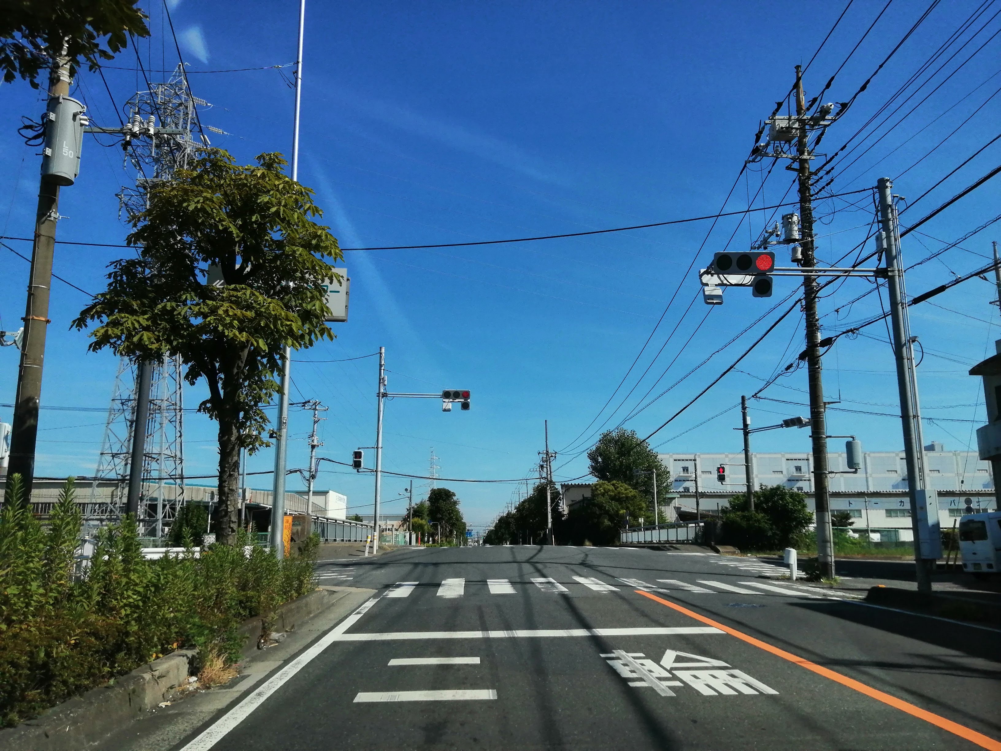 見通しのある交差点