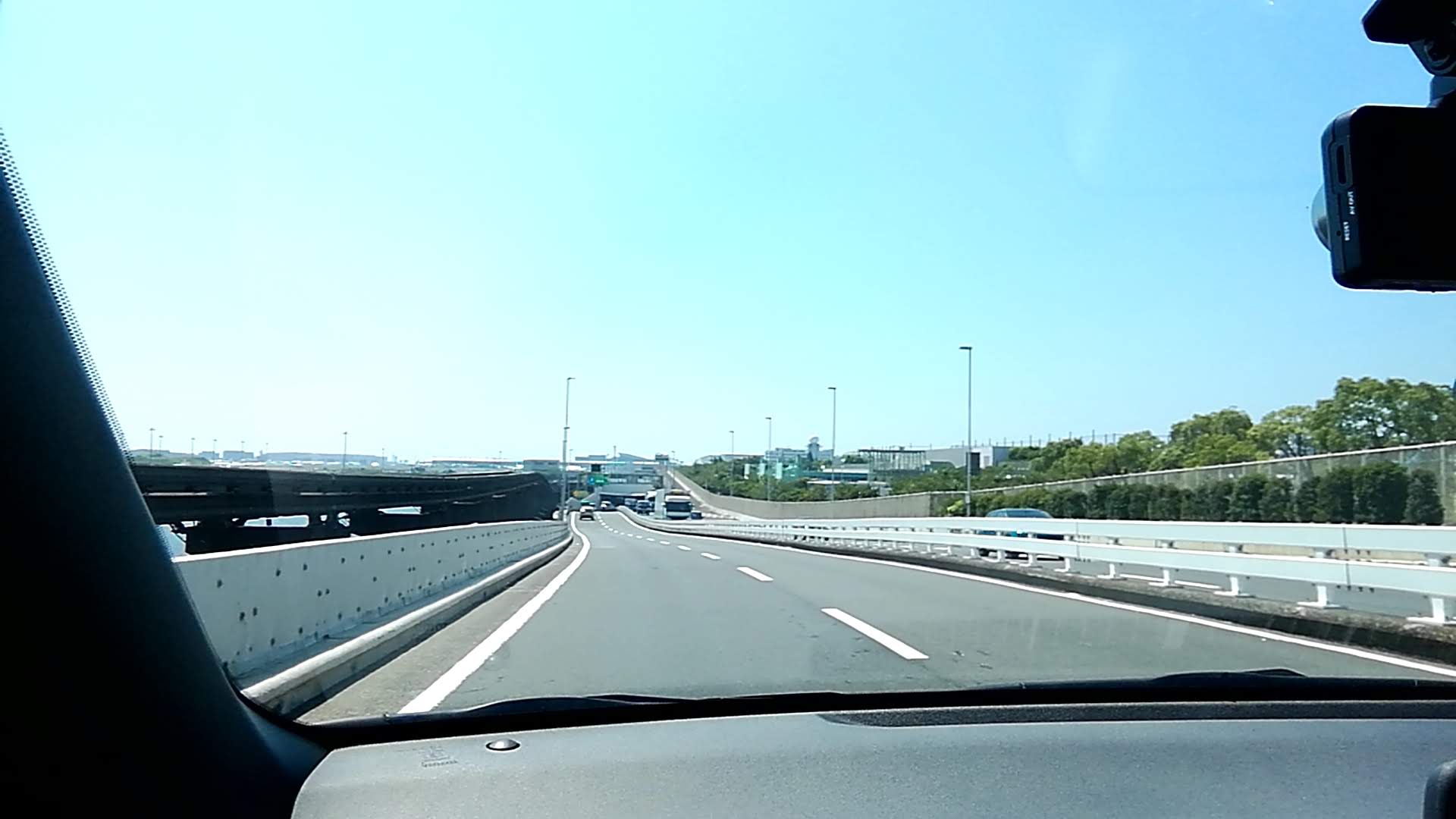 長い直線道路