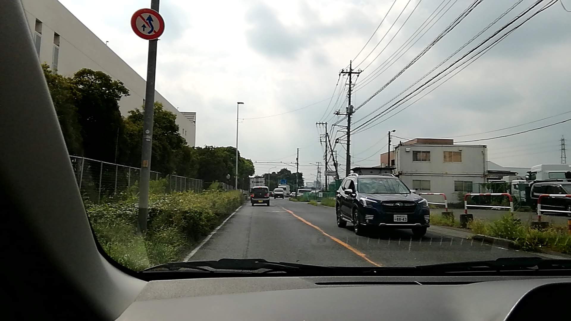 視界を遮る植栽