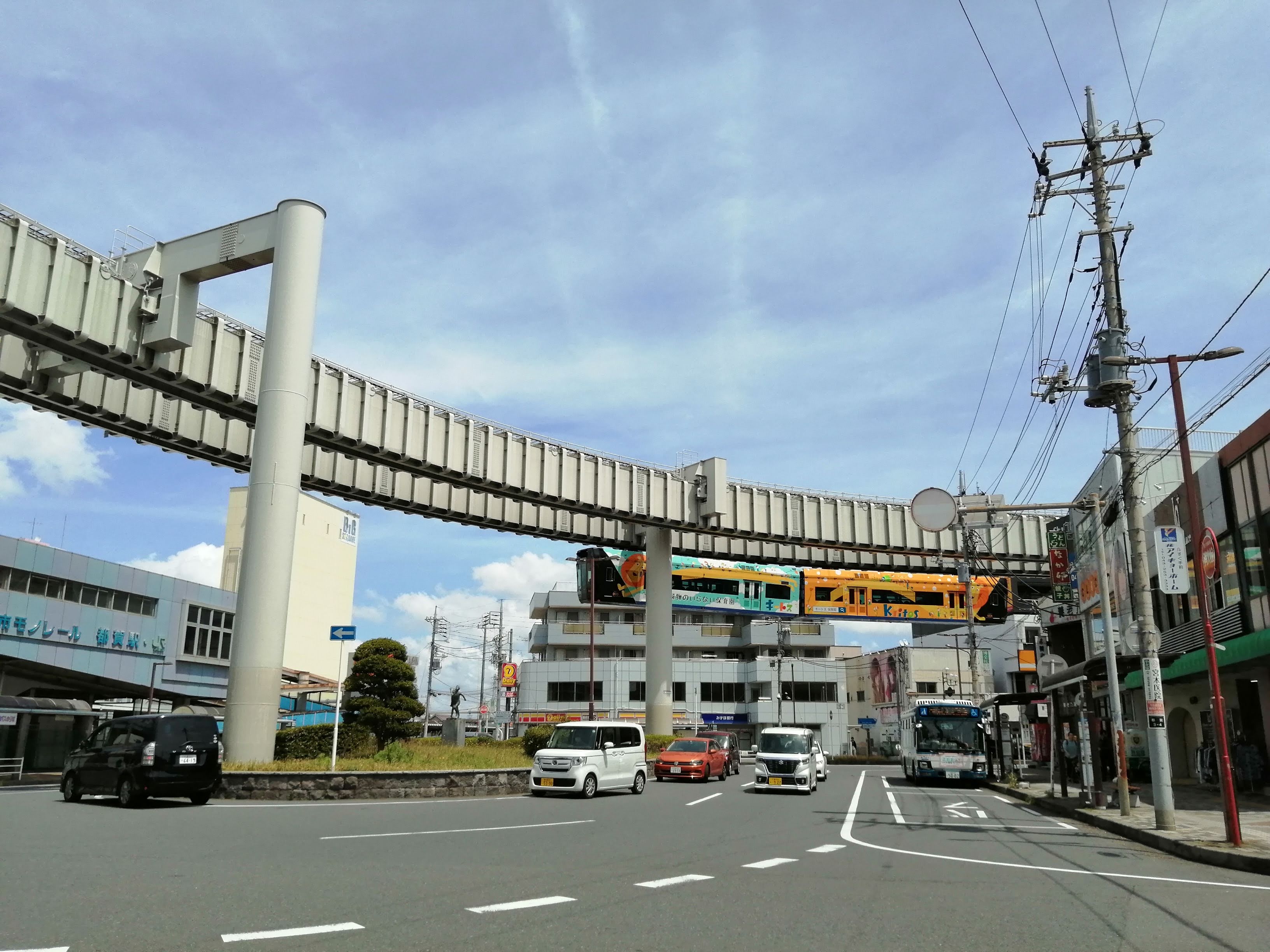 複雑な交差点の進行。