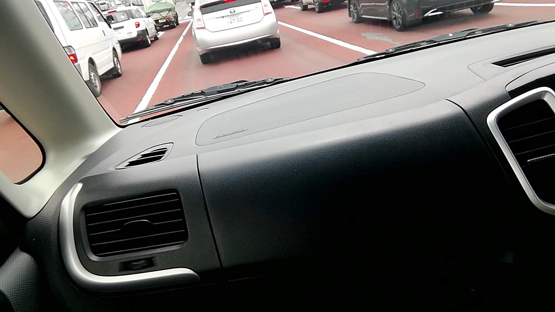 車内から見た都賀周辺の走行状況。