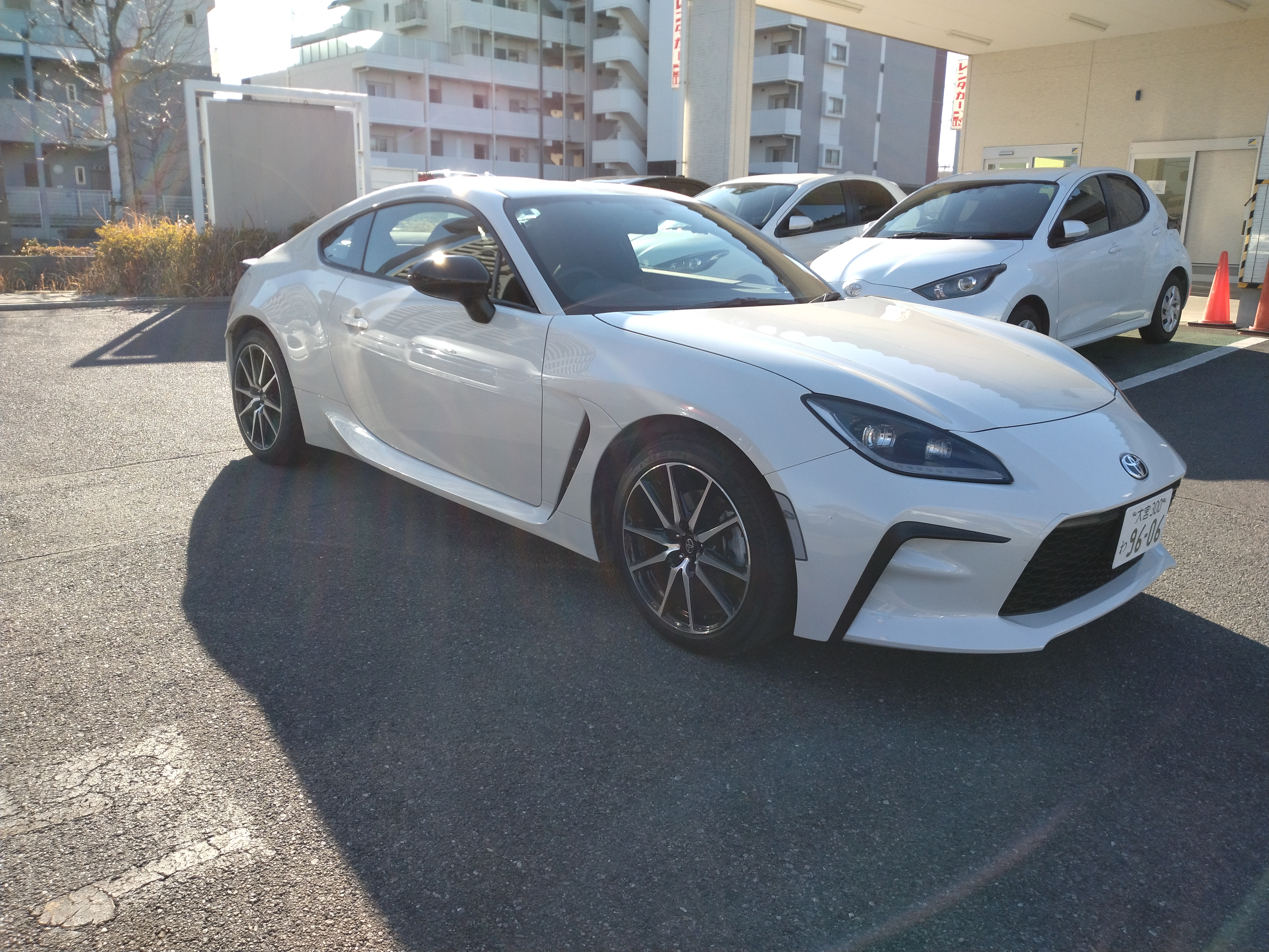 レンタルした86の外観。