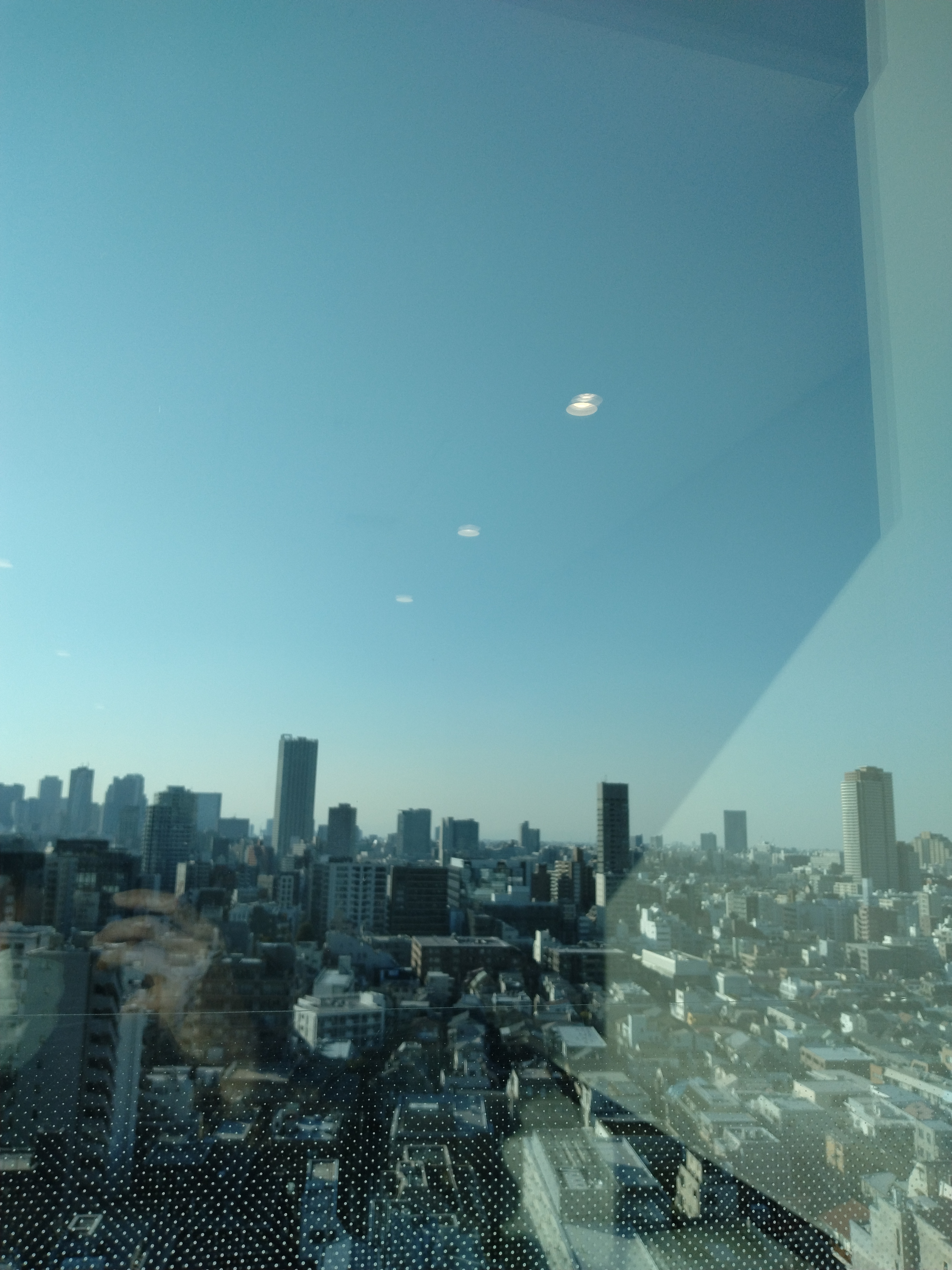 高層ビルが連なる都心部の眺望。