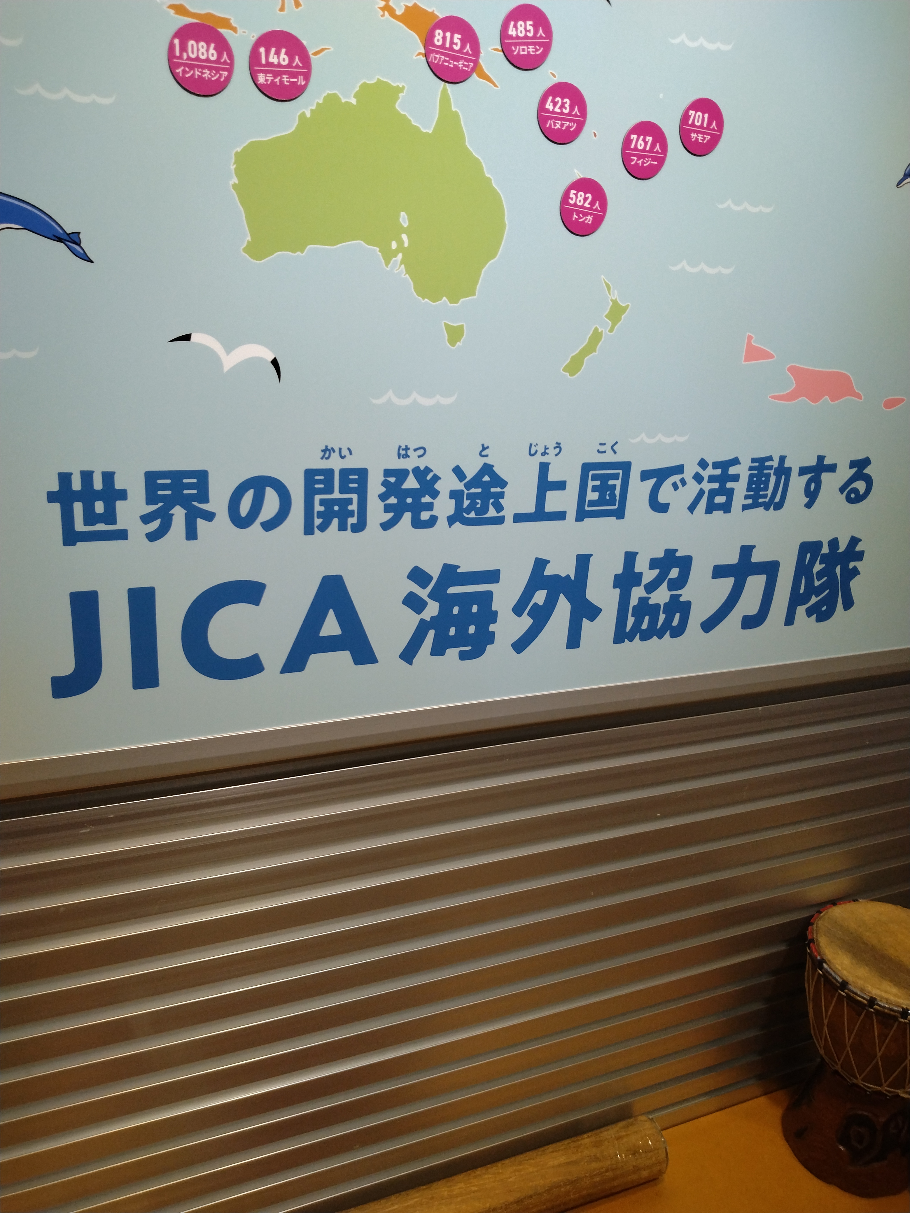 協力隊活動紹介の展示物です。