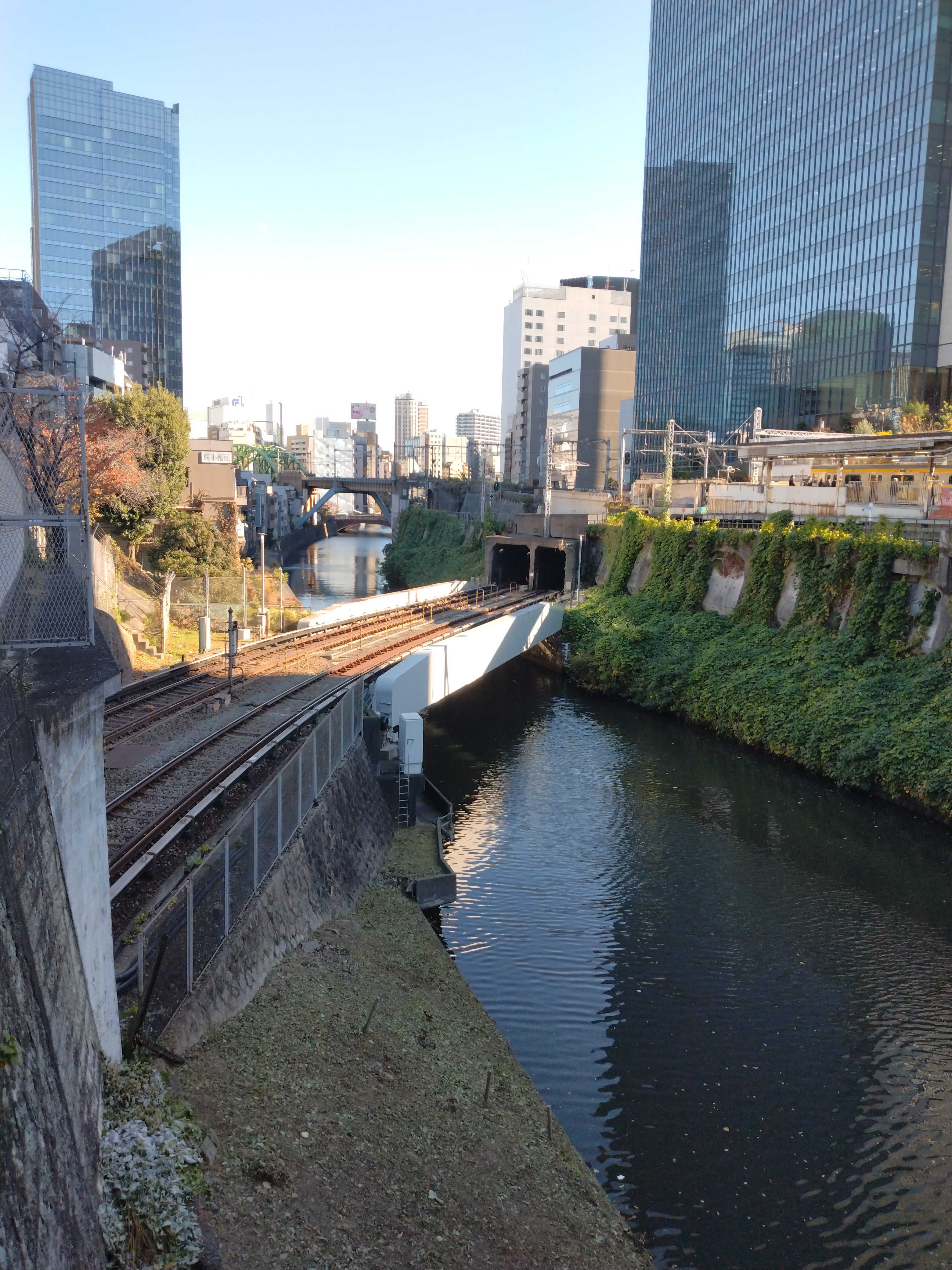 橋上からの風景です。