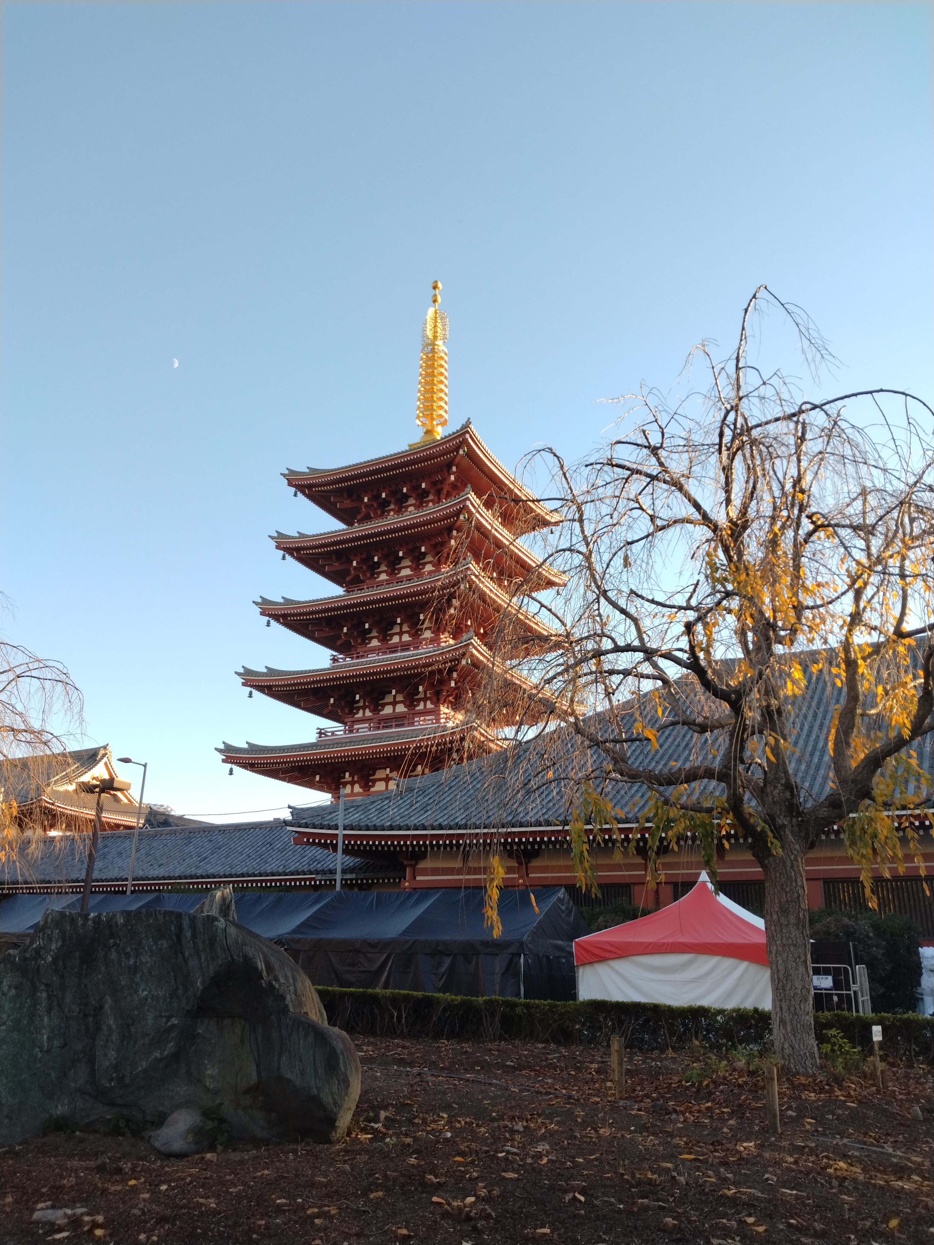 浅草寺の五重塔です。