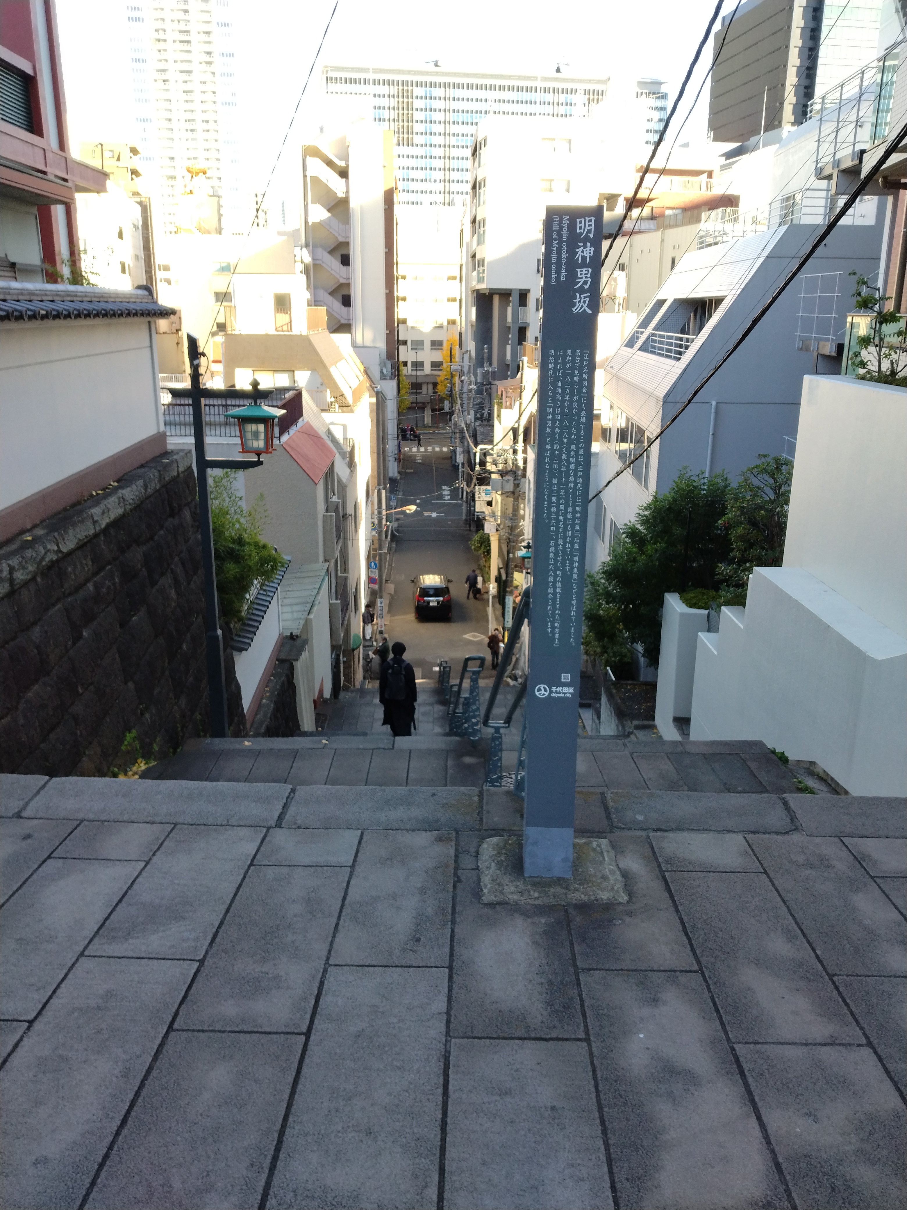 都市部にある横断歩道です。