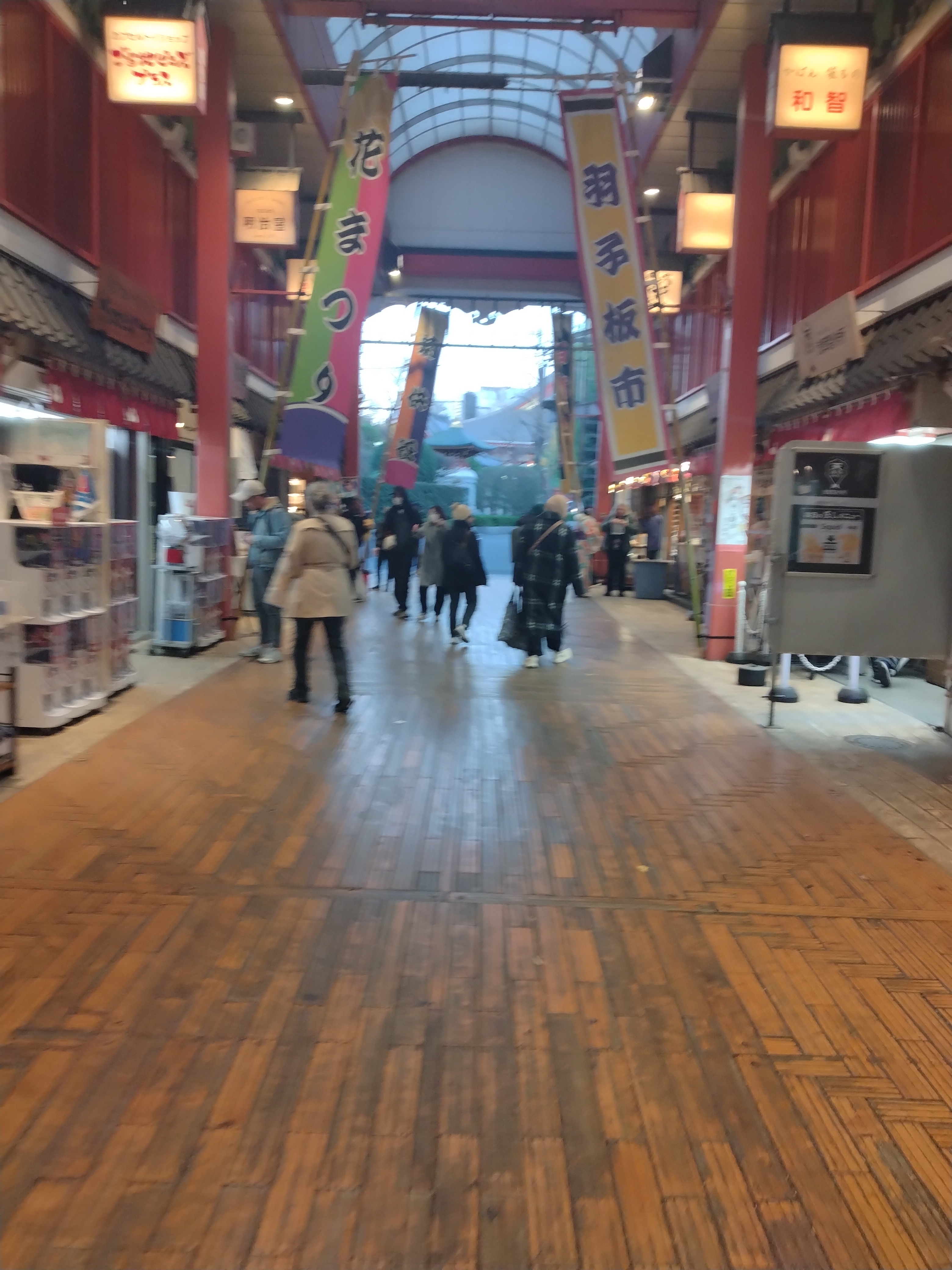 浅草エリアの神社にある鳥居が写っています。