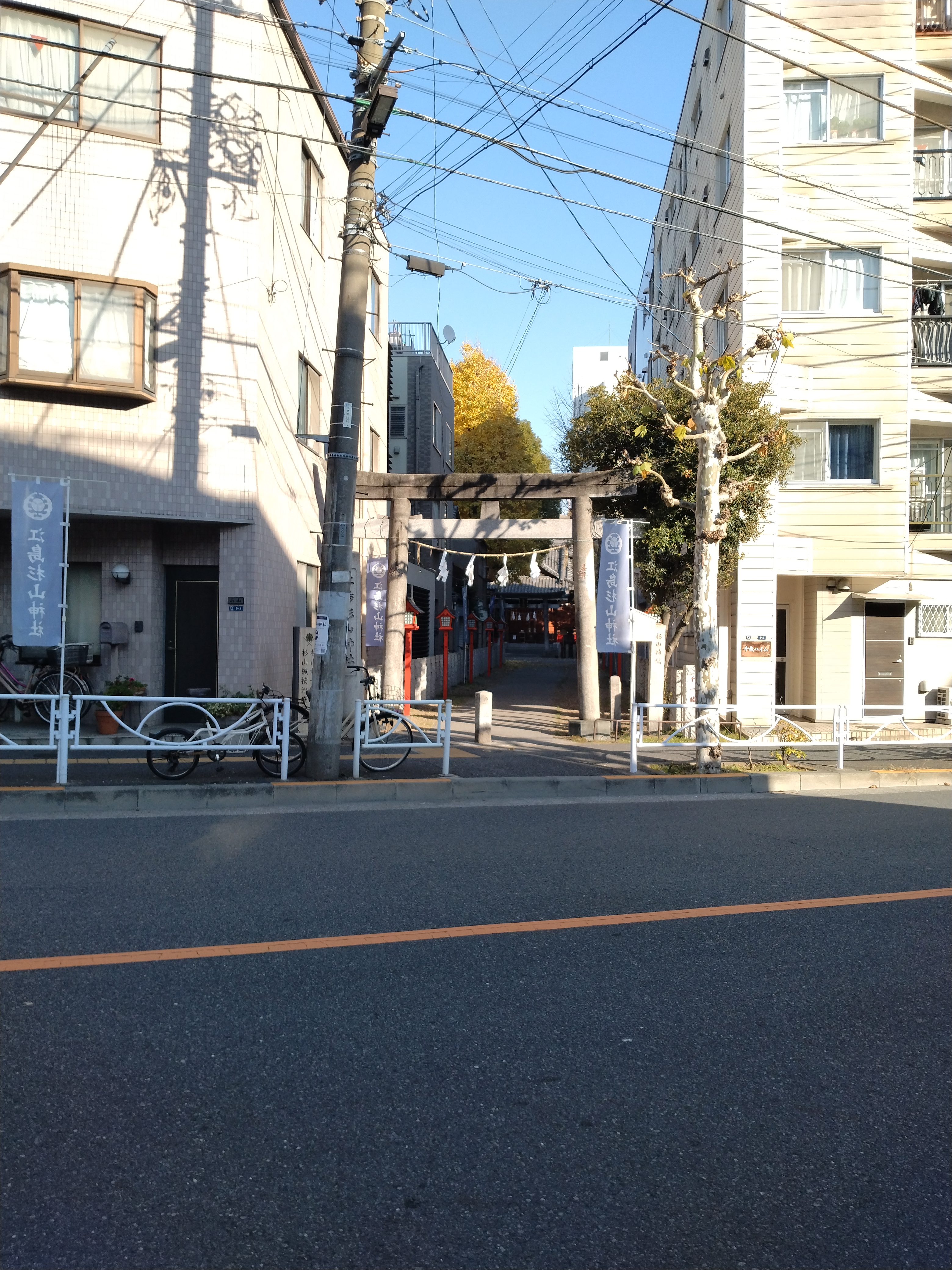 高架下を抜ける都市道路