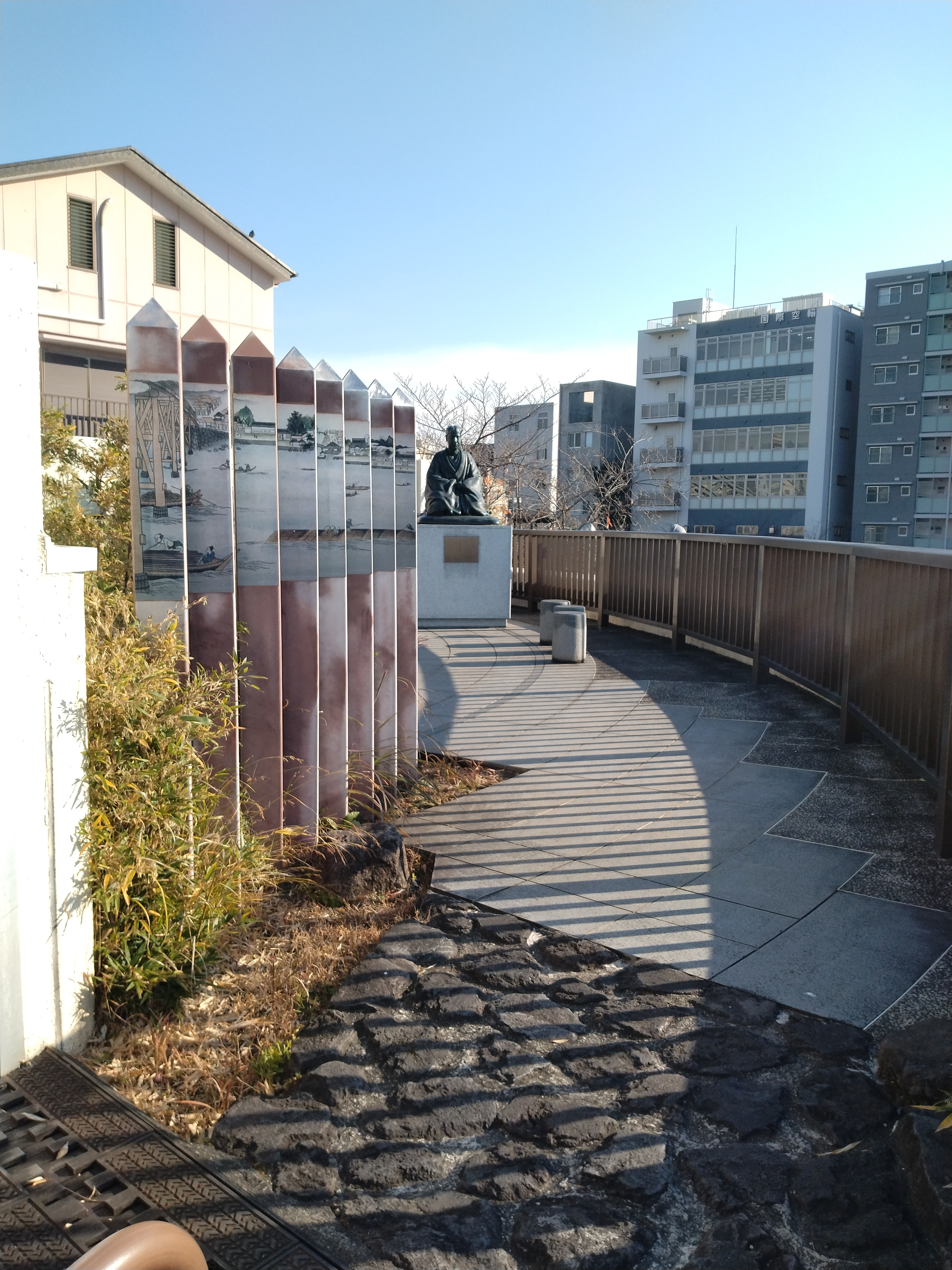 隅田川の遊歩道