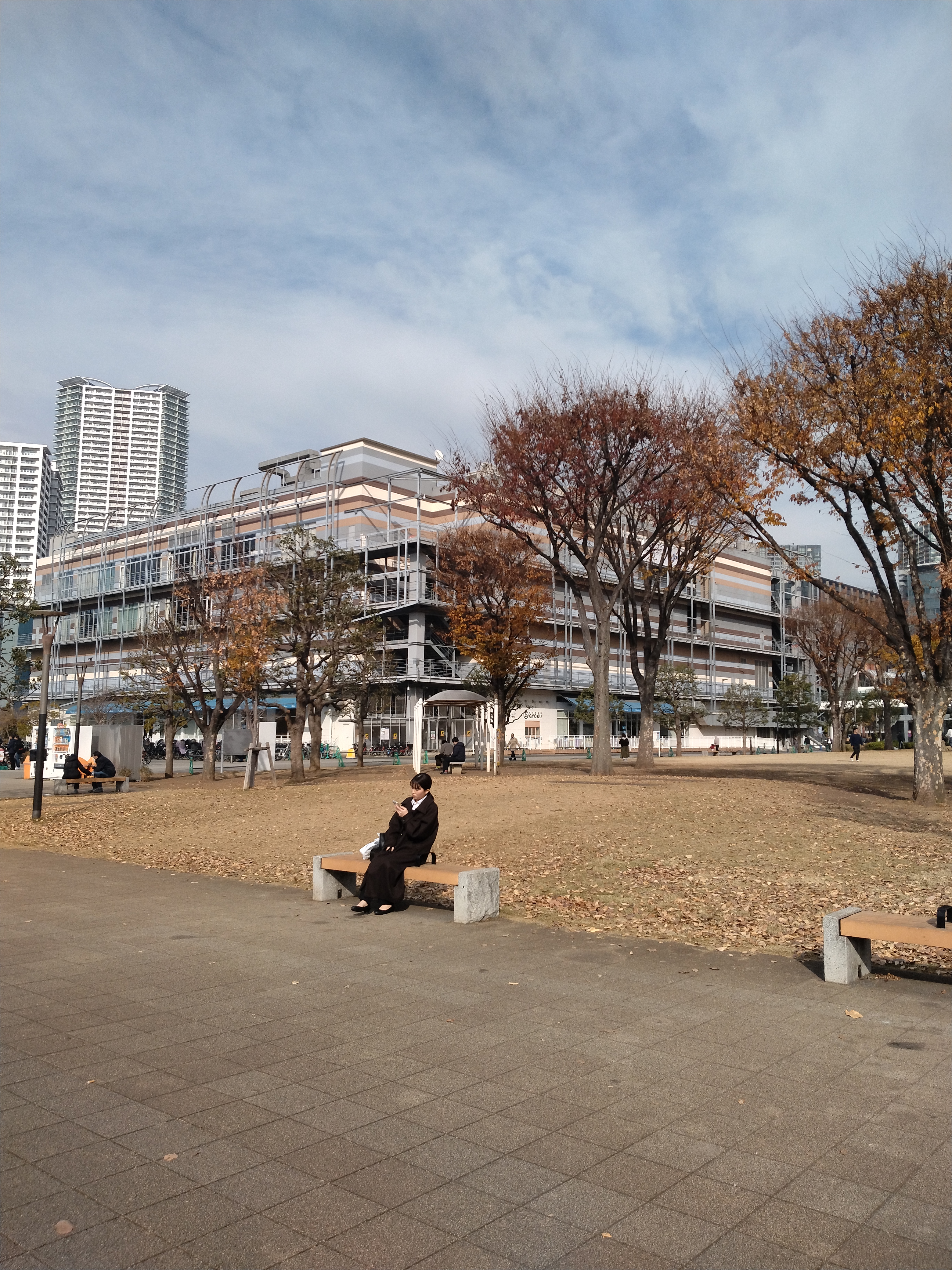 公園広場のくつろぎ風景