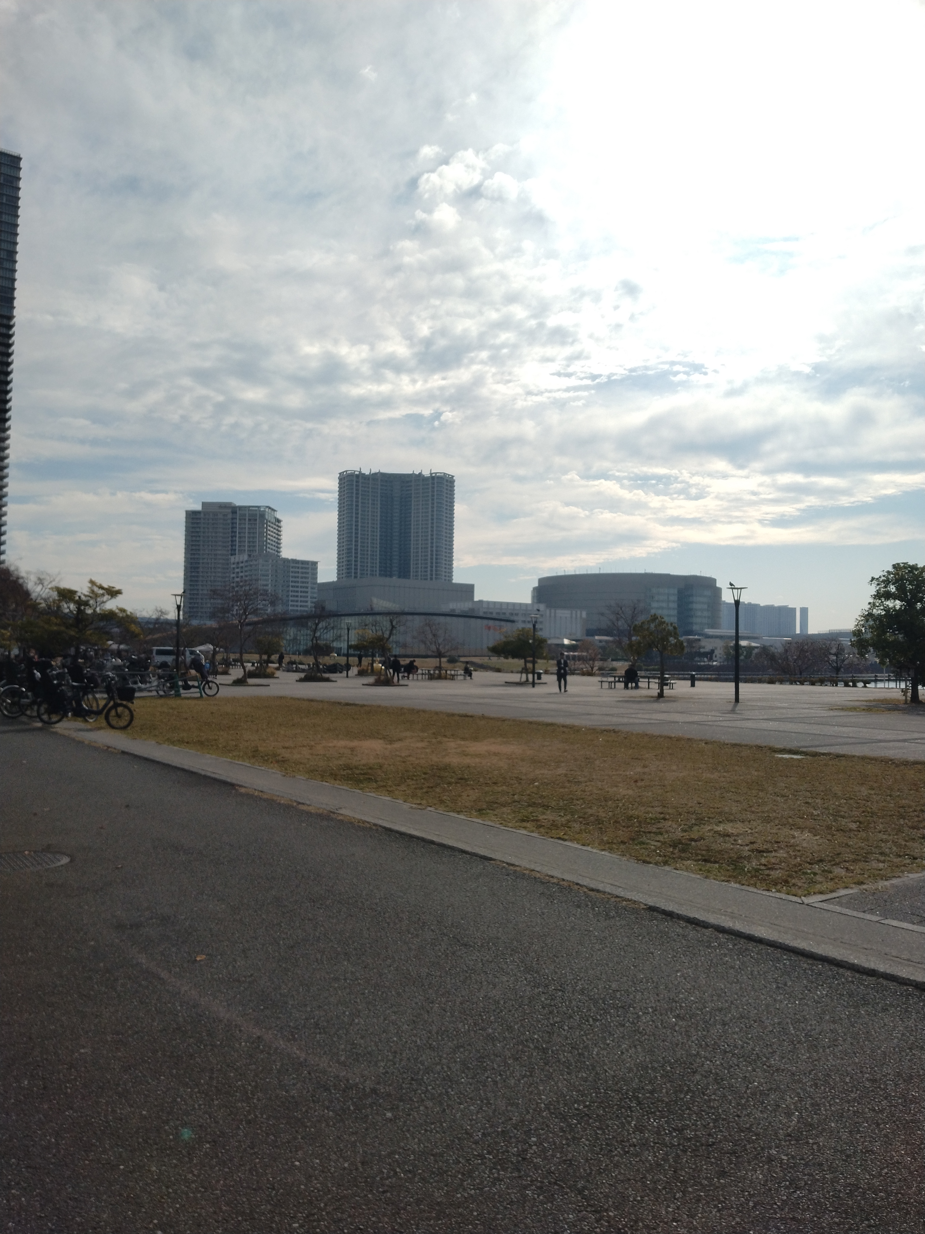 高架越しに見る湾岸